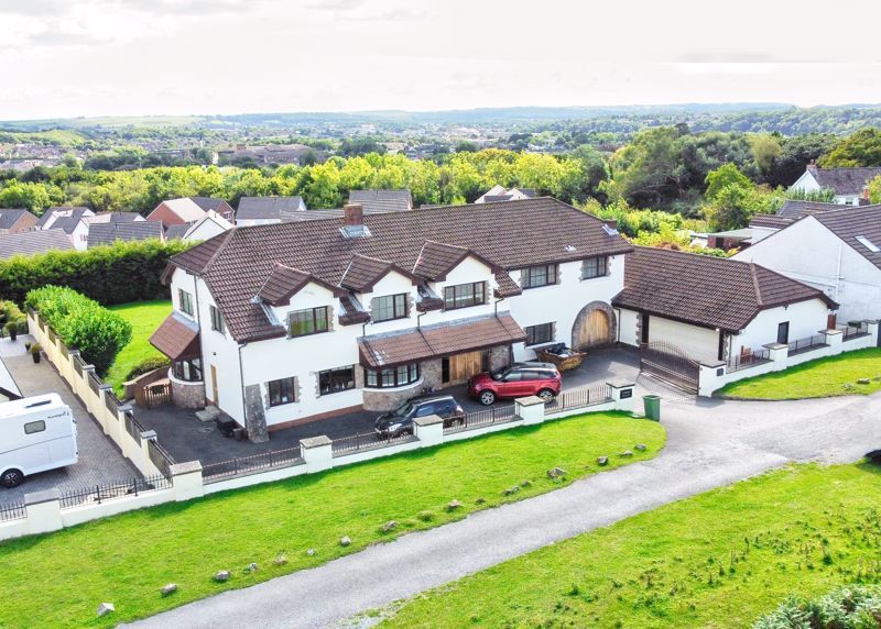 5 bed detached house for sale in Fronwen, Litchard Hill, Bridgend CF35, £695,000