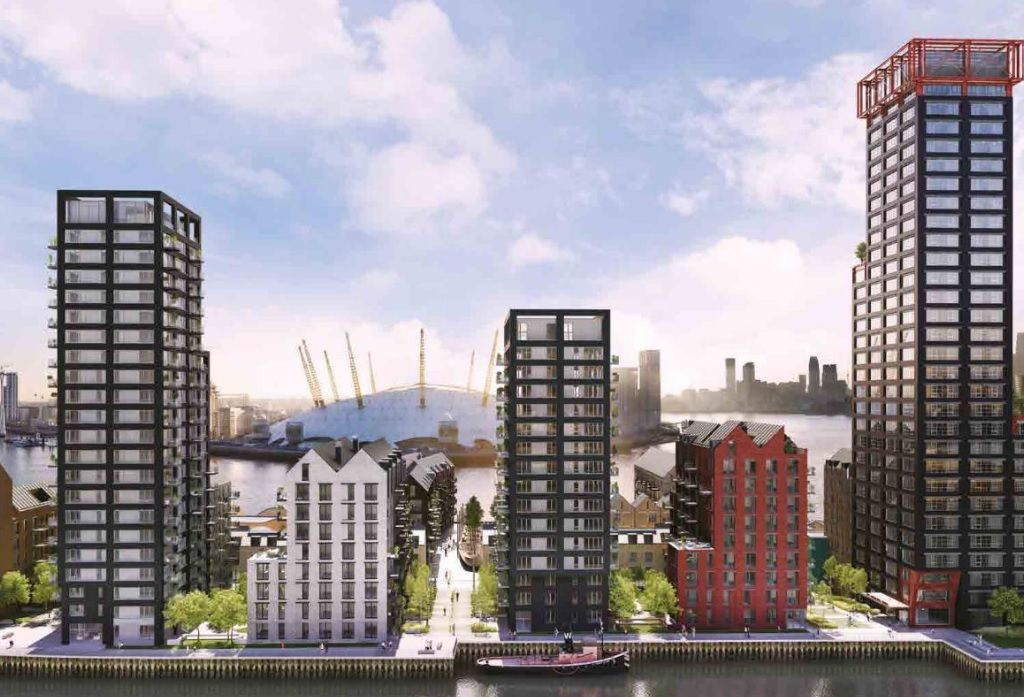 New home, 1 bed flat for sale in Good Luck Hope, Orion Building, Canary Wharf E14, £479,995