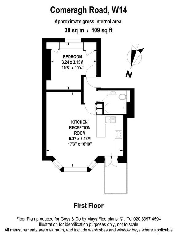 1 bed flat to rent in Comeragh Road, West Kensington, West Kensington W14, £1,863 pcm