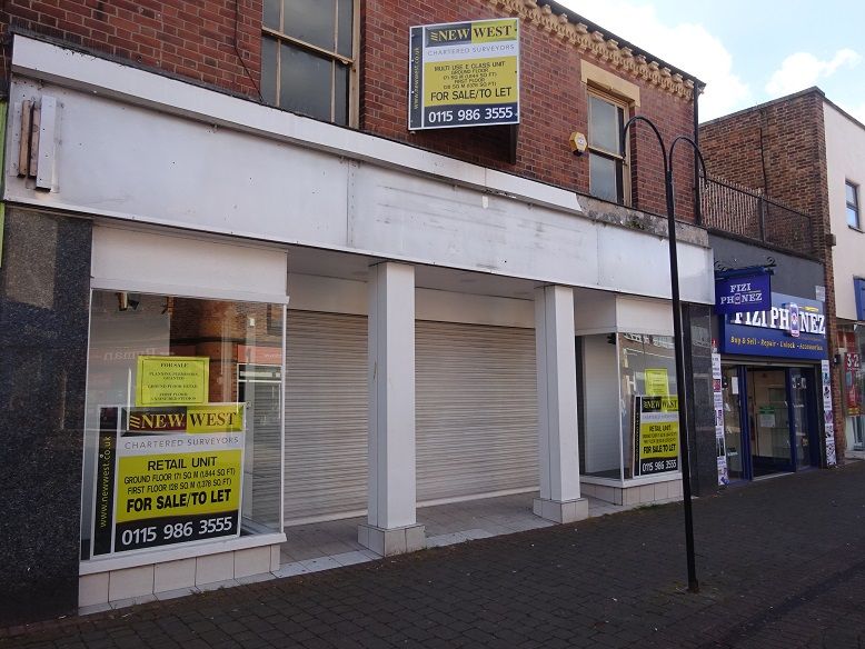Retail premises to let in High Street, Long Eaton, Nottingham NG10, £20,000 pa