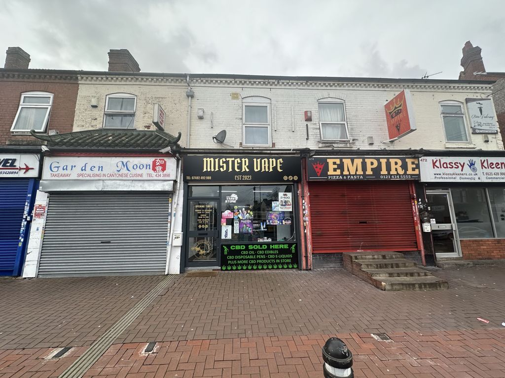 Retail premises to let in Bearwood Road, Smethwick, Bearwood, West Midlands B66, £9,540 pa