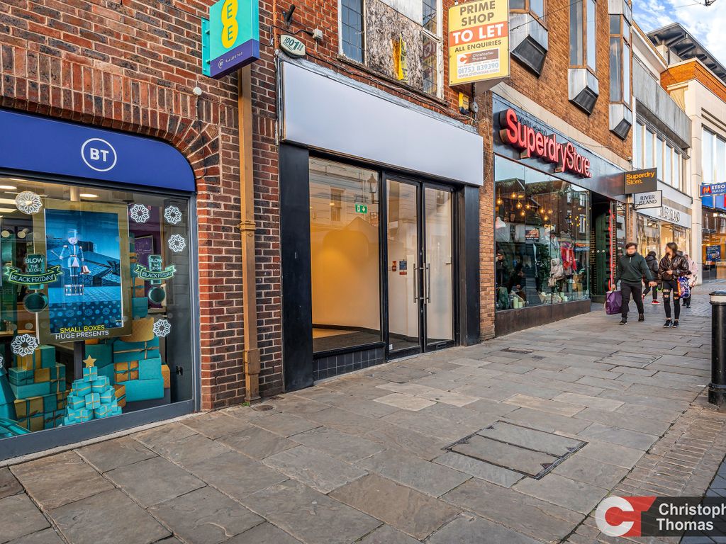 Retail premises to let in Peascod Street, Windsor SL4, £70,000 pa