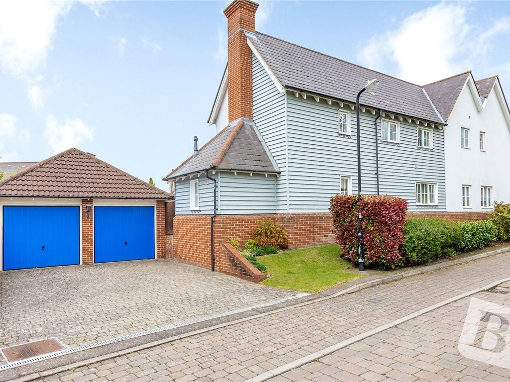 4 bed detached house for sale in Tallis Way, Warley, Brentwood, Essex CM14, £1,175,000