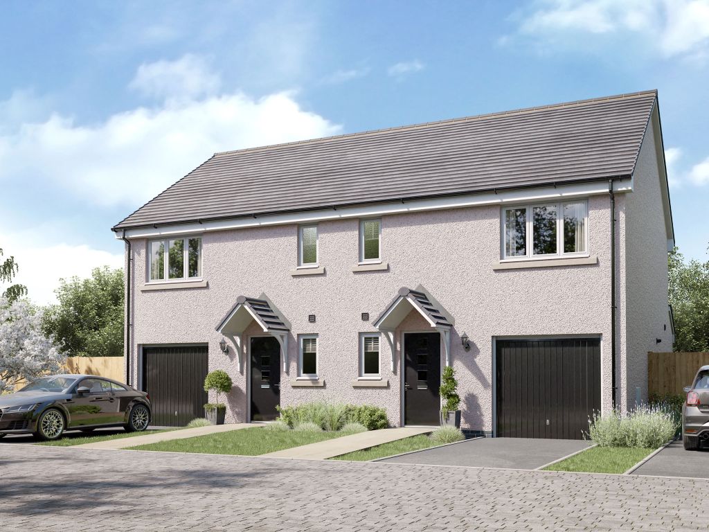 New home, 3 bed semi-detached house for sale in "The Newton" at Grosset Place, Glenrothes KY7, £217,000