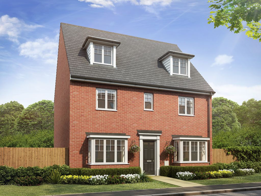 New home, 5 bed detached house for sale in "The Regent" at Badger Close, Fleckney, Leicester LE8, £484,995