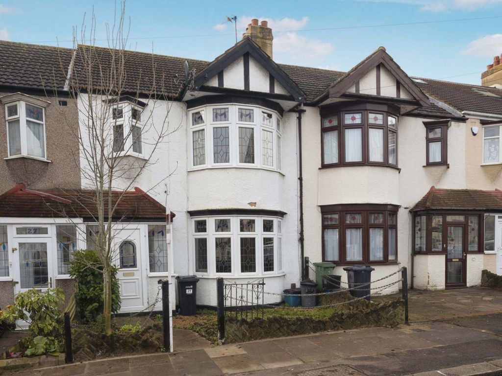 3 bed terraced house for sale in Emmott Avenue, Barkingside, Ilford IG6, £579,000