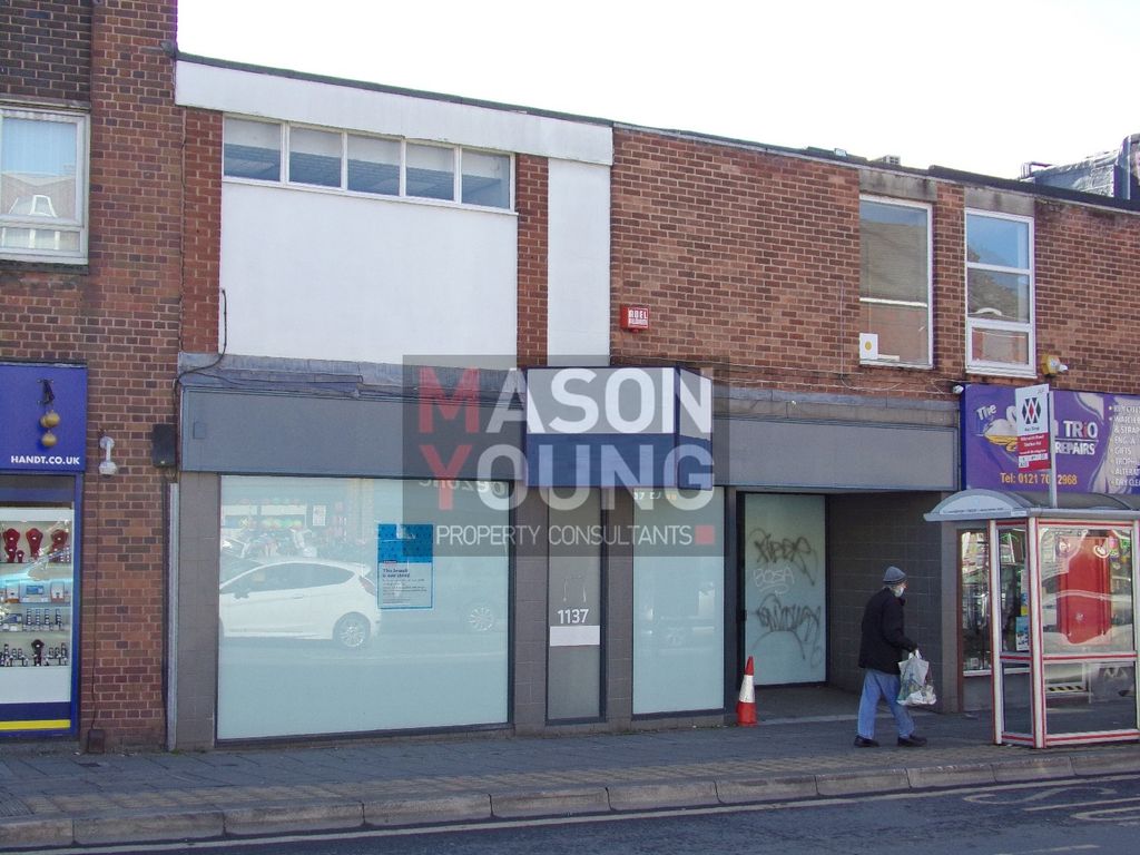Retail premises to let in Warwick Road, Acocks Green, Birmingham B27, £45,000 pa