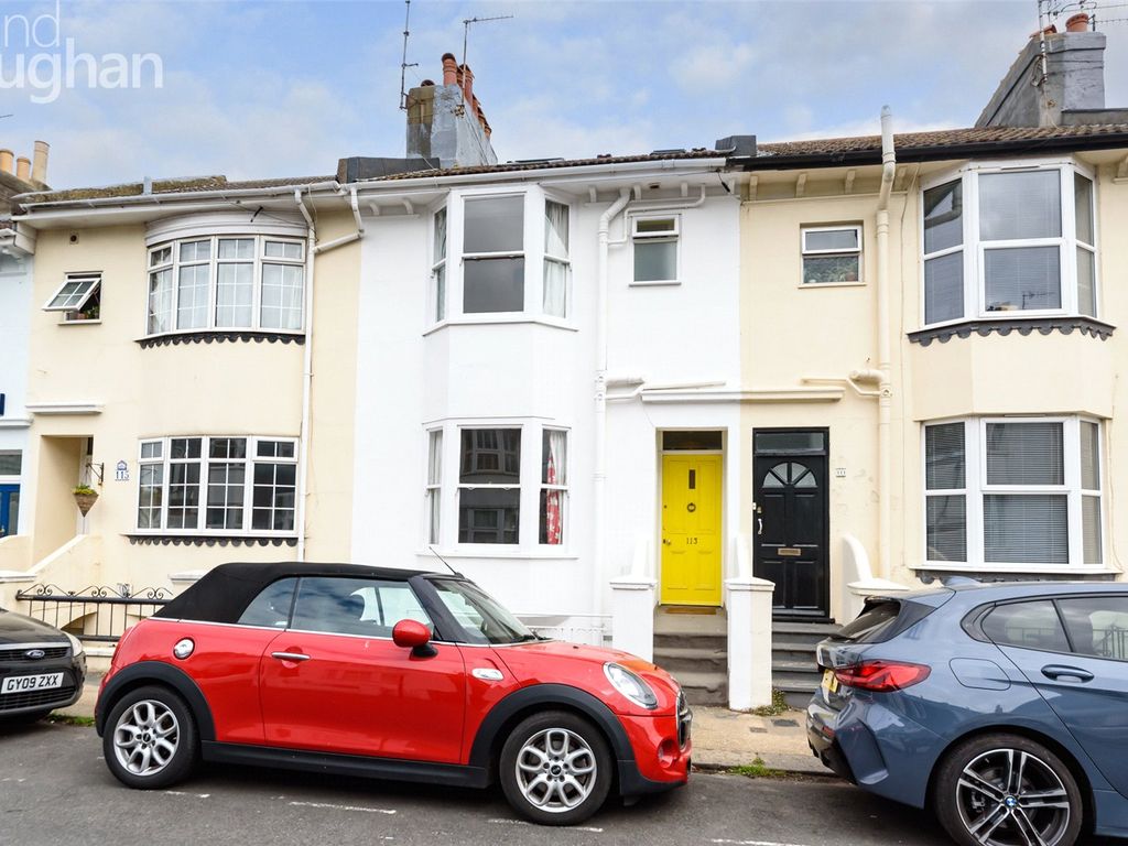 3 bed terraced house for sale in Shirley Street, Hove BN3, £600,000
