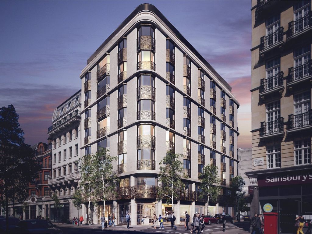 1 bed flat for sale in Great Portland Street, London W1W, £1,820,000
