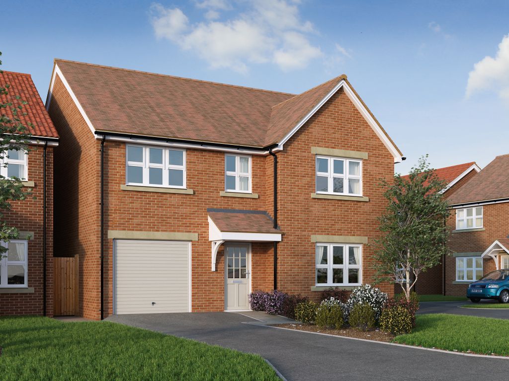 New home, 4 bed detached house for sale in "The Carlisle" at Hartburn, Morpeth NE61, £349,950