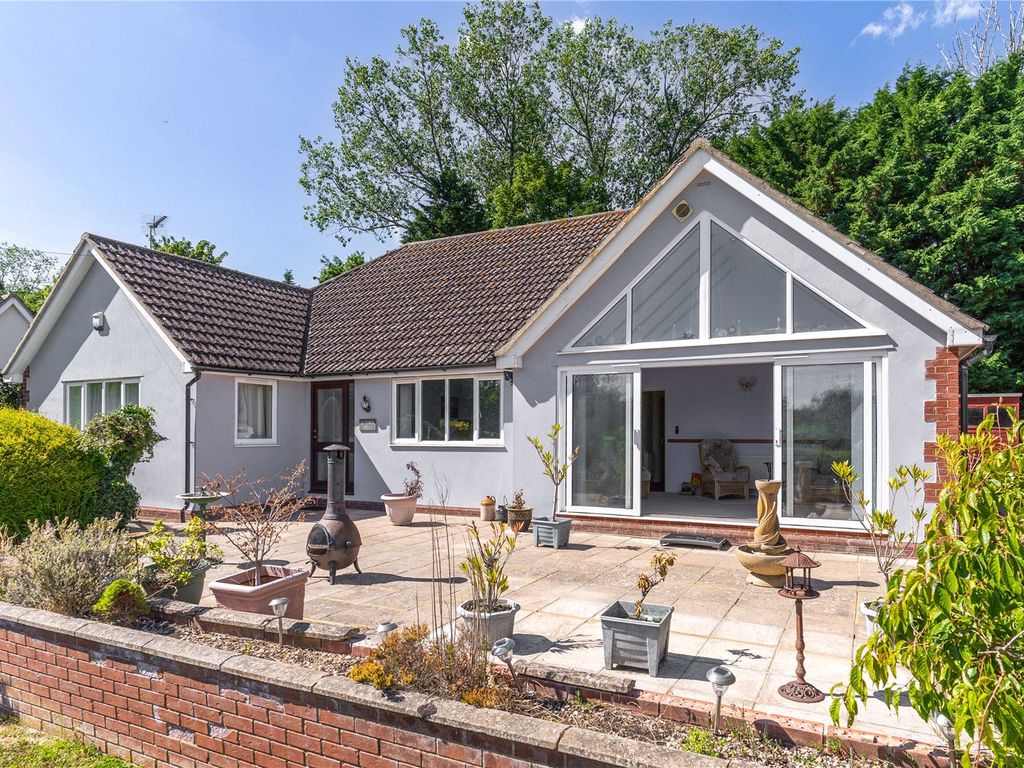 3 bed bungalow for sale in Sages End Road, Helions Bumpstead, Nr Haverhill, Suffolk CB9, £525,000