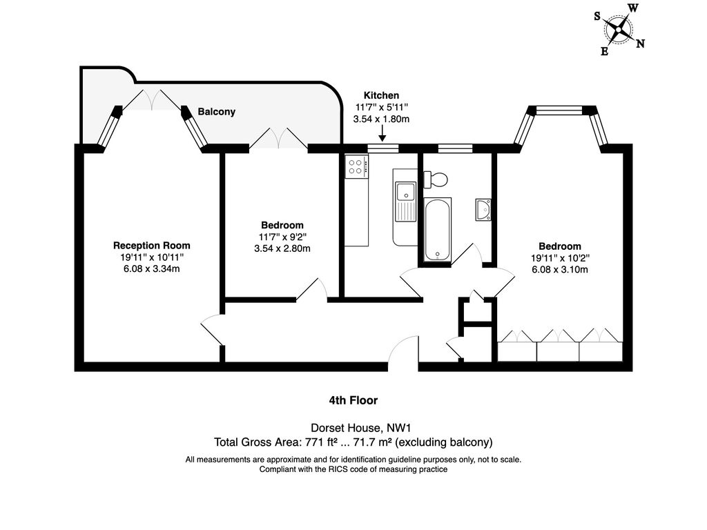 2 bed flat for sale in Gloucester Place, Baker Street, London NW1, £799,950