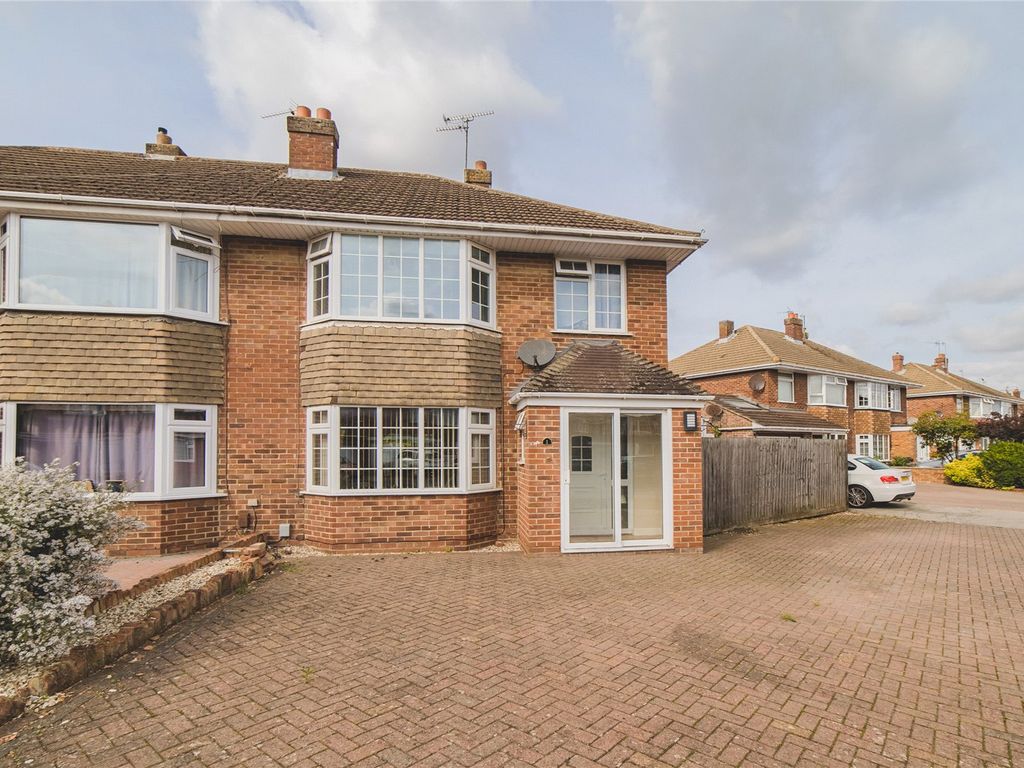 3 bed semi-detached house for sale in Bourton Avenue, Stratton, Swindon, Wiltshire SN3, £320,000