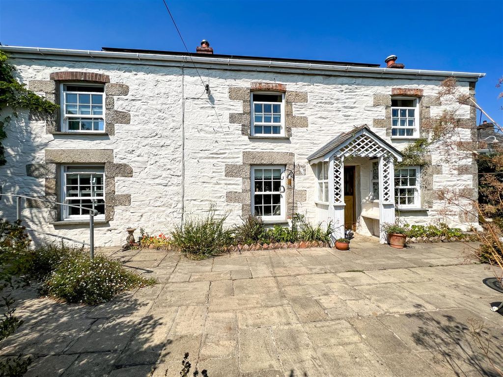 4 bed detached house for sale in High Lane, Manaccan, Helston TR12, £865,000