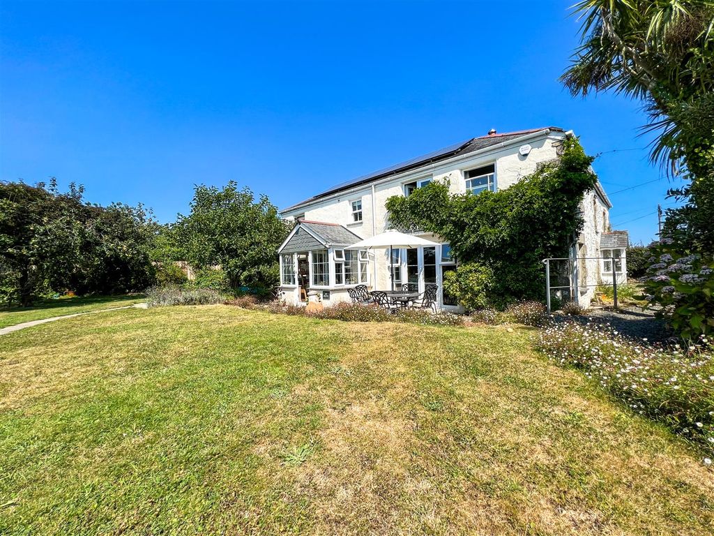 4 bed detached house for sale in High Lane, Manaccan, Helston TR12, £865,000