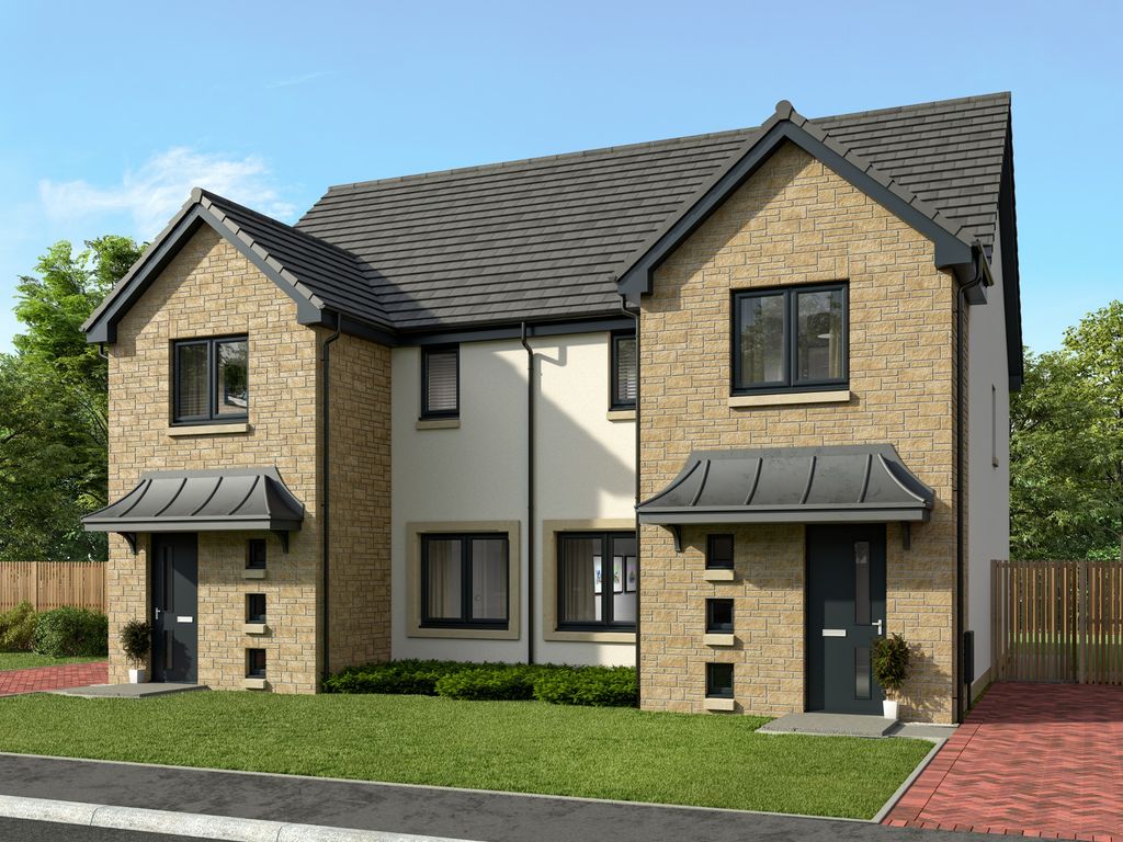 New home, 3 bed semi-detached house for sale in Drovers Gate, Crieff, Perthshire PH7, £224,950