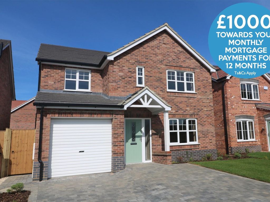 New home, 4 bed detached house for sale in Plot 1, The Kingston, Dartmouth Fields DN17, £299,950