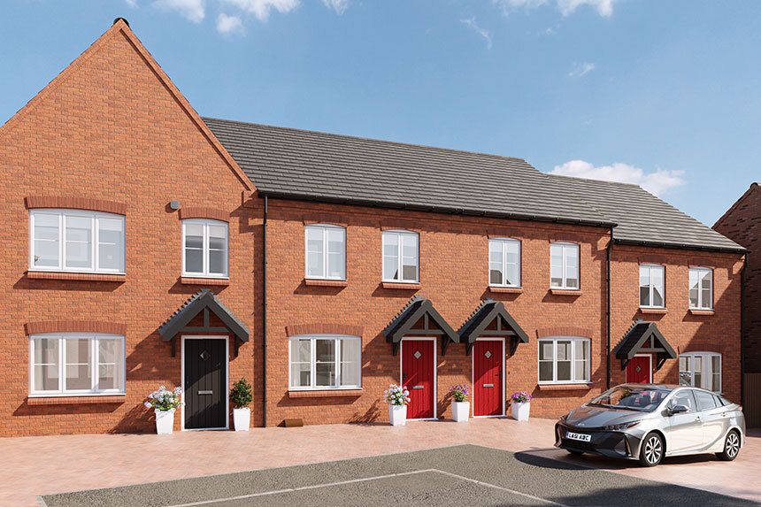 New home, 2 bed terraced house for sale in "The Holly" at Bordon Hill, Stratford-Upon-Avon CV37, £150,000