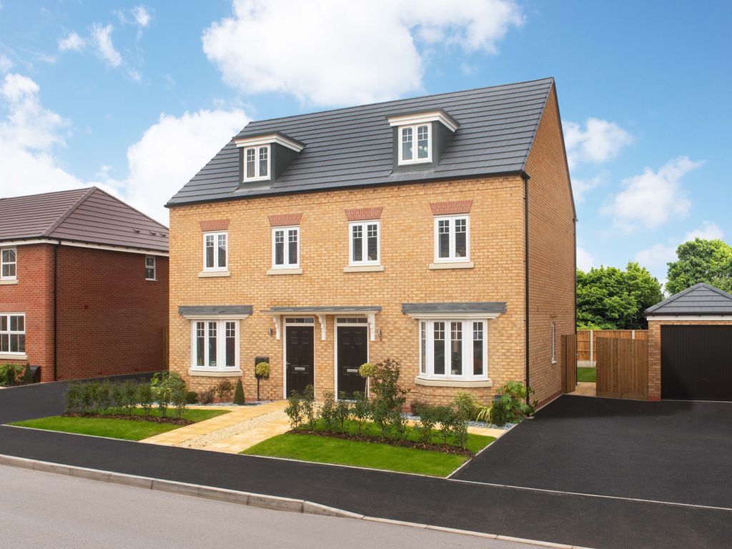 New home, 3 bed semi-detached house for sale in "Kennett" at Welshpool Road, Bicton Heath, Shrewsbury SY3, £325,000