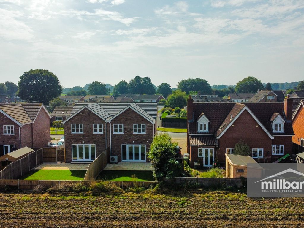 New home, 3 bed semi-detached house for sale in The Street, Ashwellthorpe, Norwich, Norfolk NR16, £280,000