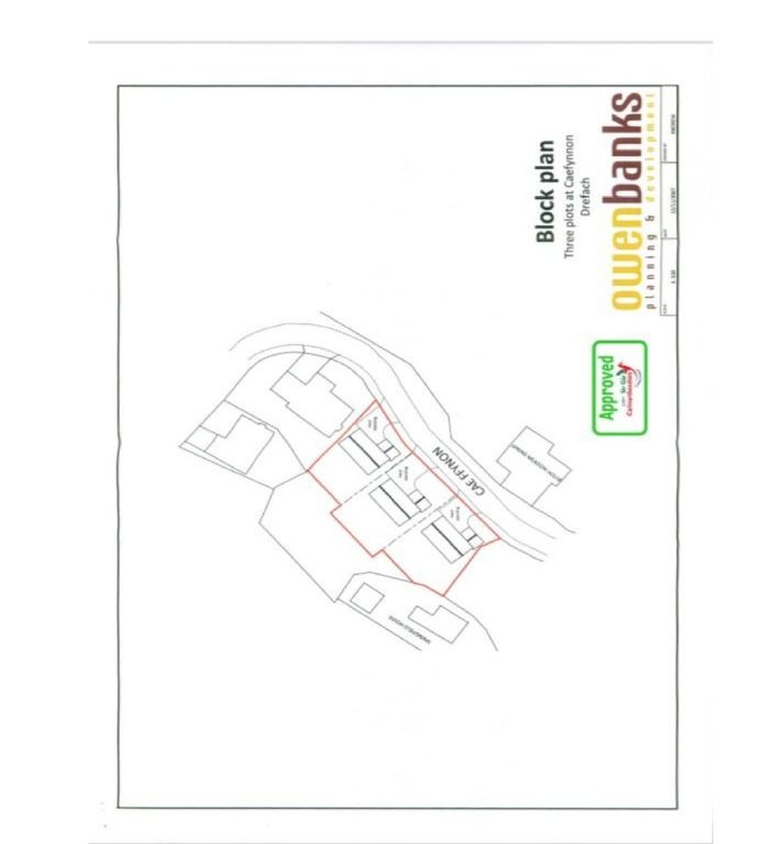 New home, Land for sale in Caeffynnon, Drefach, Llanelli, Carmarthenshire SA14, £99,950