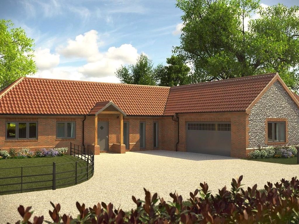 New home, 3 bed bungalow for sale in Plot 1, The Street, Rockland All Saints NR17, £750,000