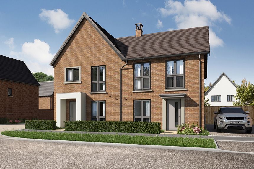 New home, 3 bed semi-detached house for sale in "Elmslie" at Redlands Grove, Wanborough SN3, £192,498