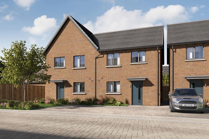 New home, 3 bed semi-detached house for sale in "Eveleigh" at Redlands Grove, Wanborough SN3, £187,998