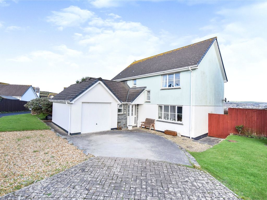 4 bed detached house for sale in Upton Meadows, Lynstone, Bude EX23, £495,000