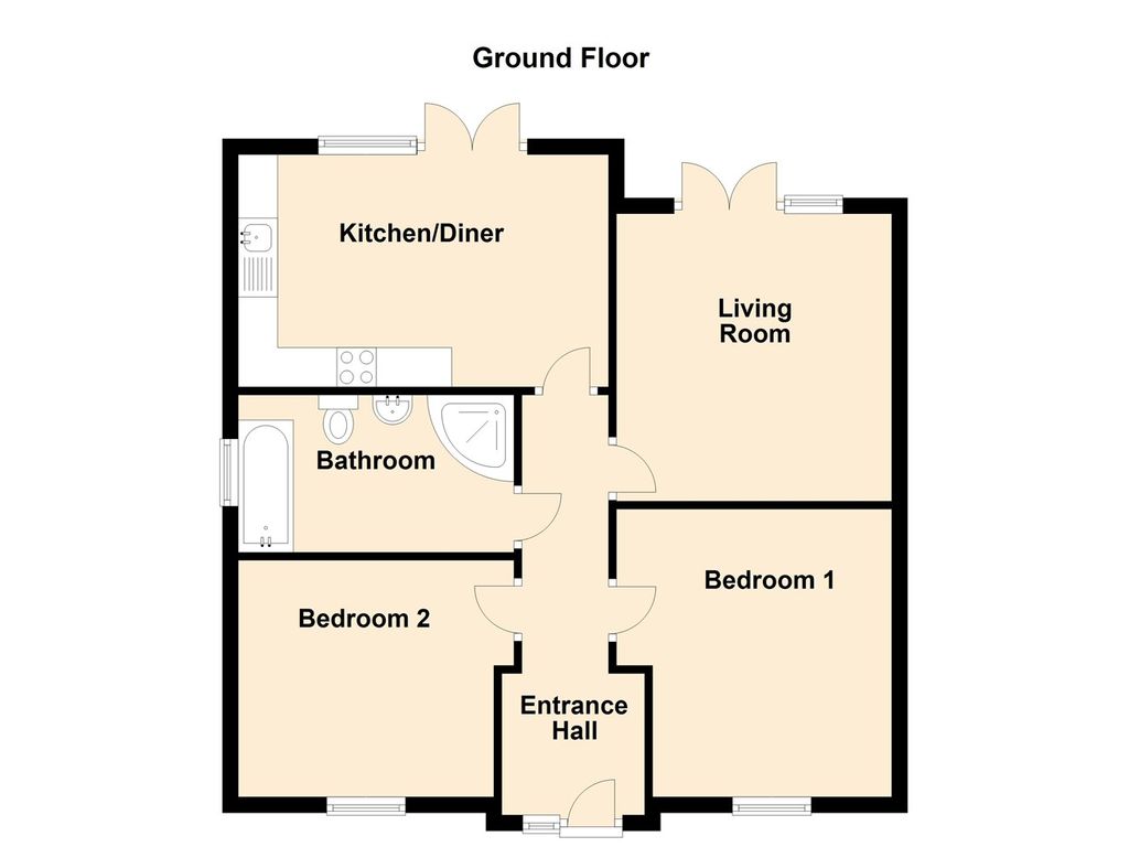 New home, 2 bed detached house for sale in Horstead Avenue, Brigg DN20, £220,000