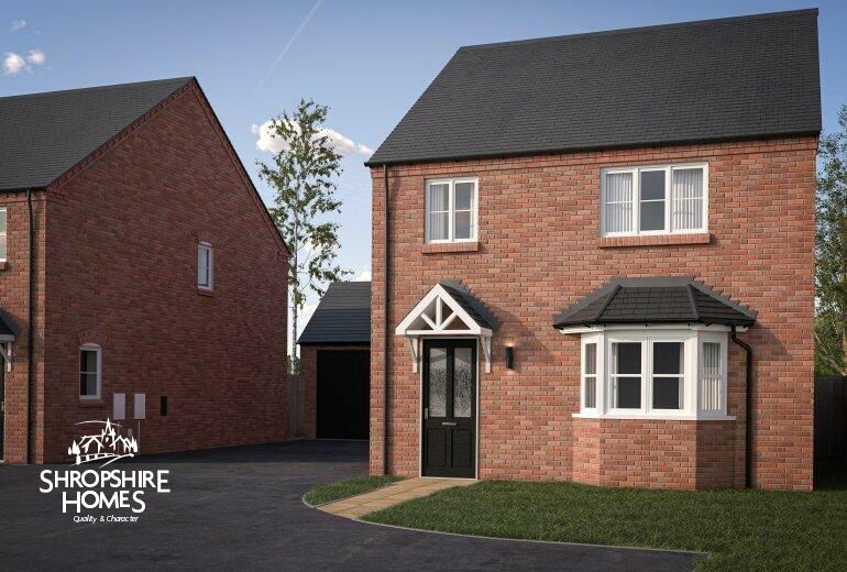 New home, 4 bed detached house for sale in Forest Edge, Market Drayton TF9, £299,950