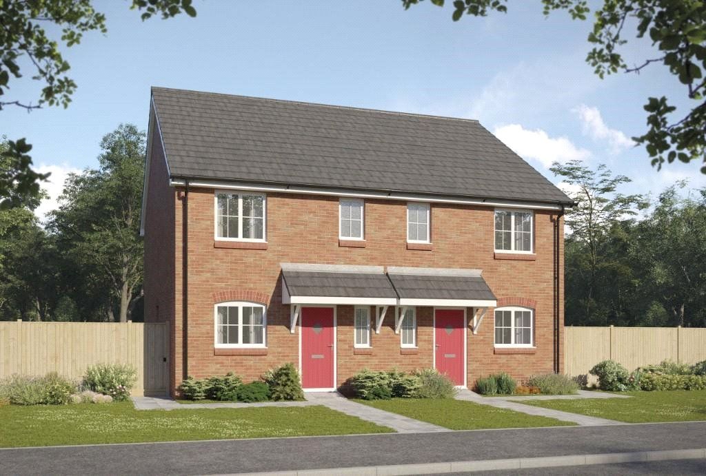 New home, 3 bed semi-detached house for sale in Green Oaks, Pye Green Road, Hednesford, Staffordshire WS12, £279,500