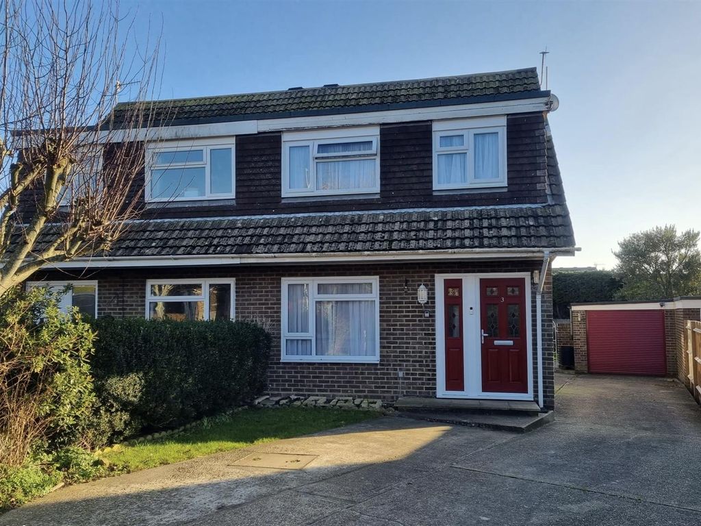 3 bed semi-detached house for sale in Belvedere Gardens, Seaford BN25, £360,000