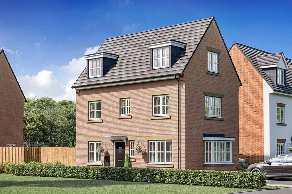New home, 4 bed detached house for sale in "Hardwick" at Station Road, Scalby, Scarborough YO13, £349,995