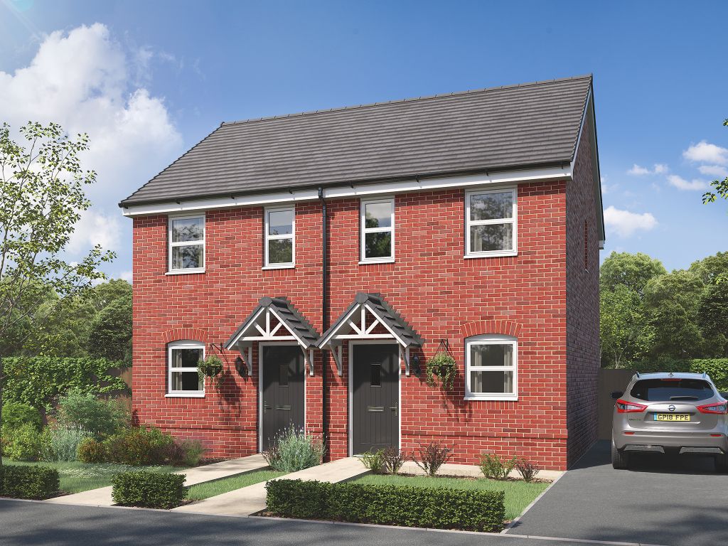 New home, 2 bed semi-detached house for sale in "The Arden" at Goldicote Business Park, Banbury Road, Goldicote, Stratford-Upon-Avon CV37, £260,000