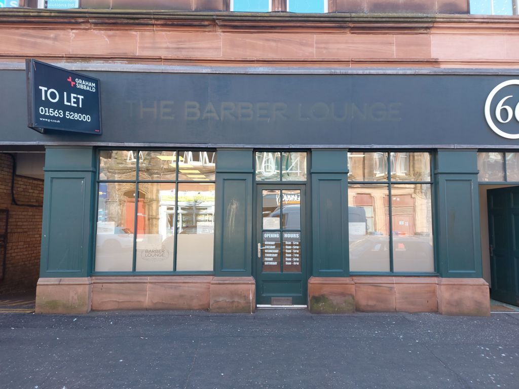 Retail premises to let in 64 John Finnie Street, Kilmarnock KA1, £13,000 pa