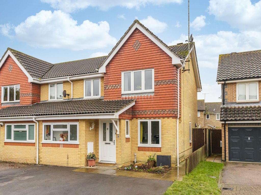 3 bed semi-detached house for sale in Sinclair Close, Maidenbower, Crawley RH10, £465,000