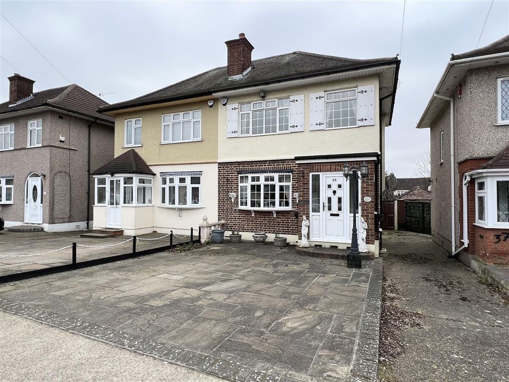 3 bed semi-detached house for sale in Lowshoe Lane, Romford, Essex RM5, £380,000