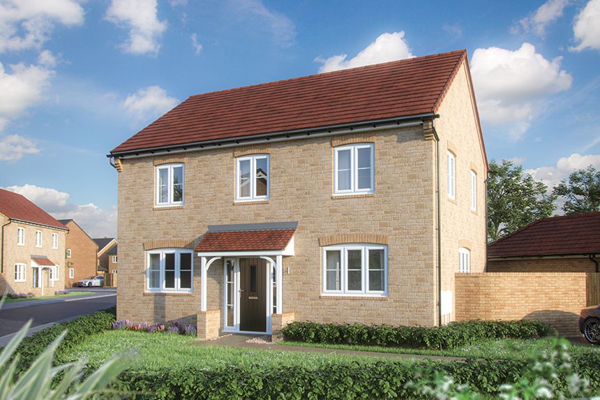 New home, 4 bed detached house for sale in "The Chestnut II" at Overstone Lane, Overstone, Northampton NN6, £464,995