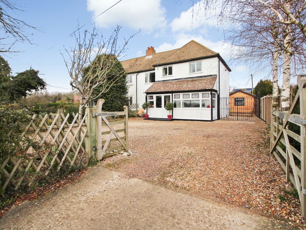 4 bed semi-detached house for sale in Adisham Road, Bekesbourne, Canterbury, Kent CT4, £475,000