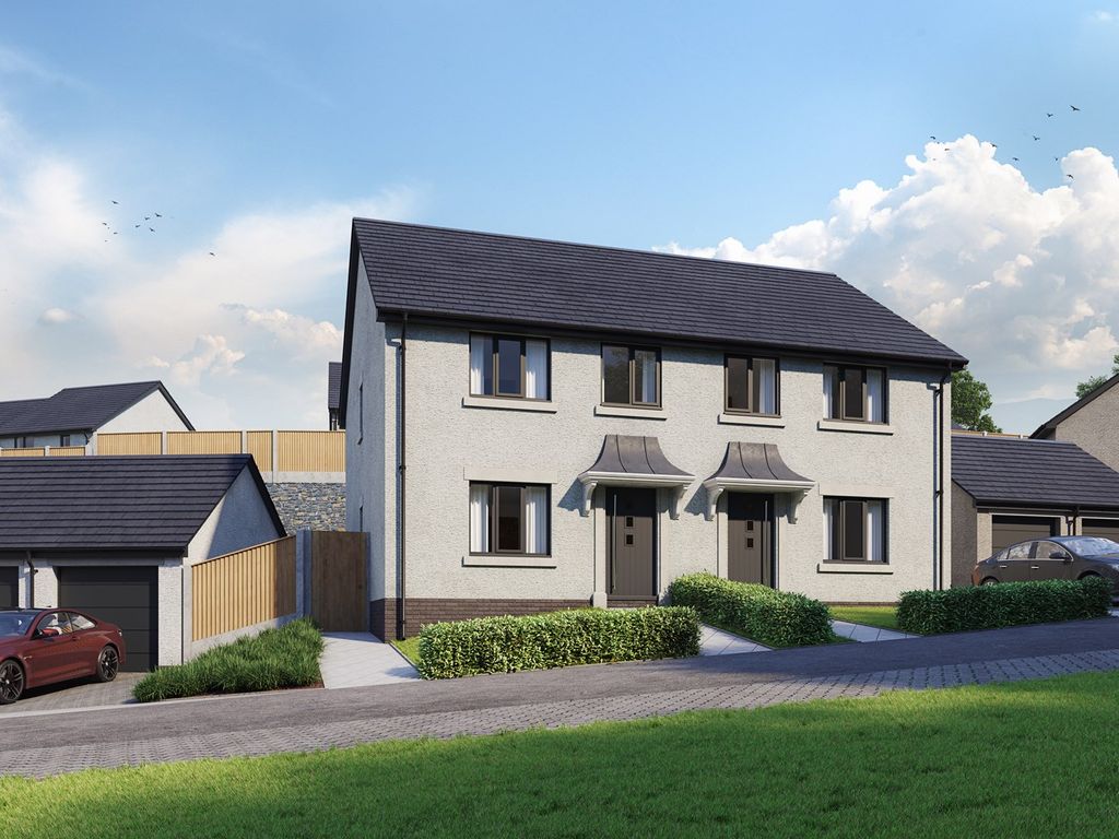 New home, 3 bed semi-detached house for sale in Hoggan Park, Brecon, Brecon LD3, £295,000