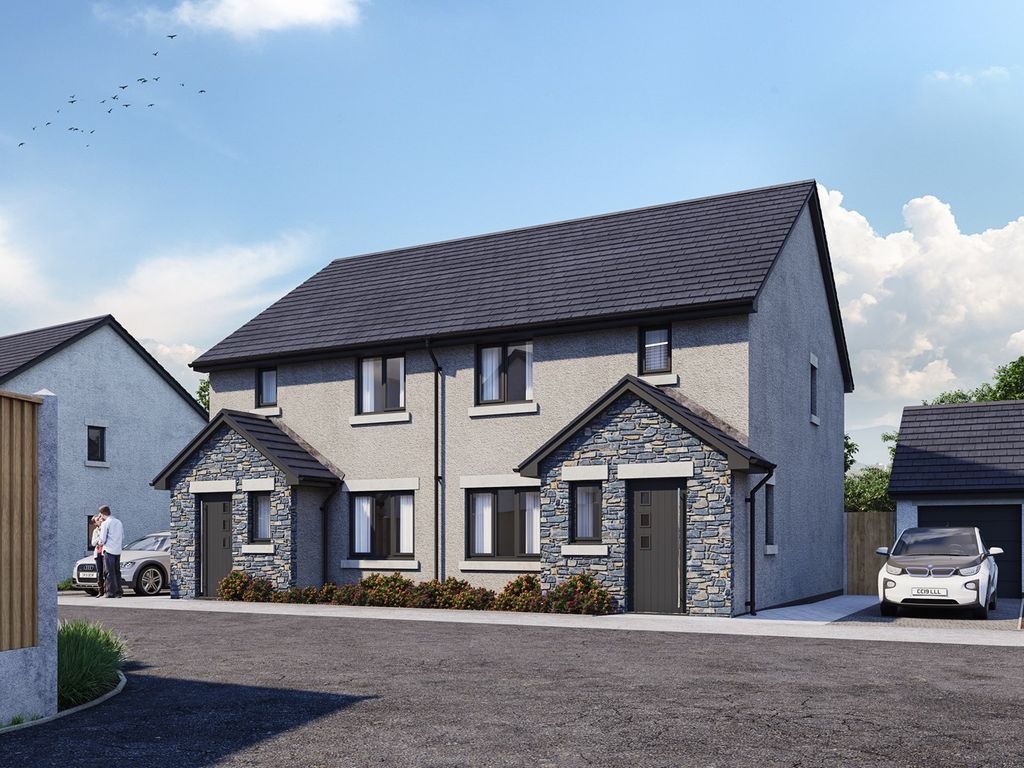 New home, 3 bed detached house for sale in Hoggan Park, Brecon, Brecon LD3, £330,000