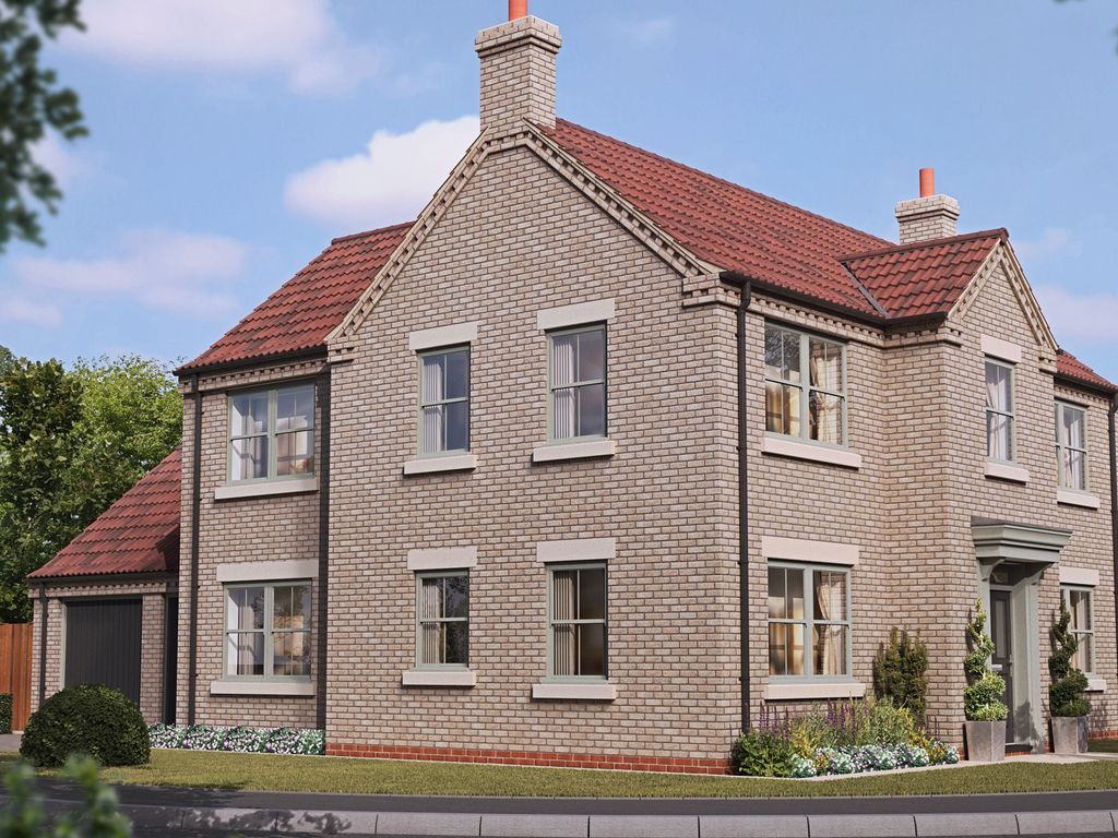 New home, 4 bed detached house for sale in Dunston Road, Metheringham LN4, £445,000