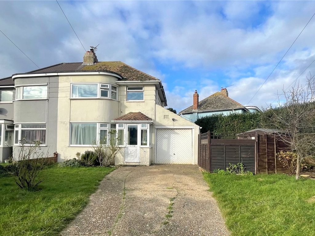 3 bed semi-detached house for sale in West Way, Lancing, West Sussex BN15, £385,000
