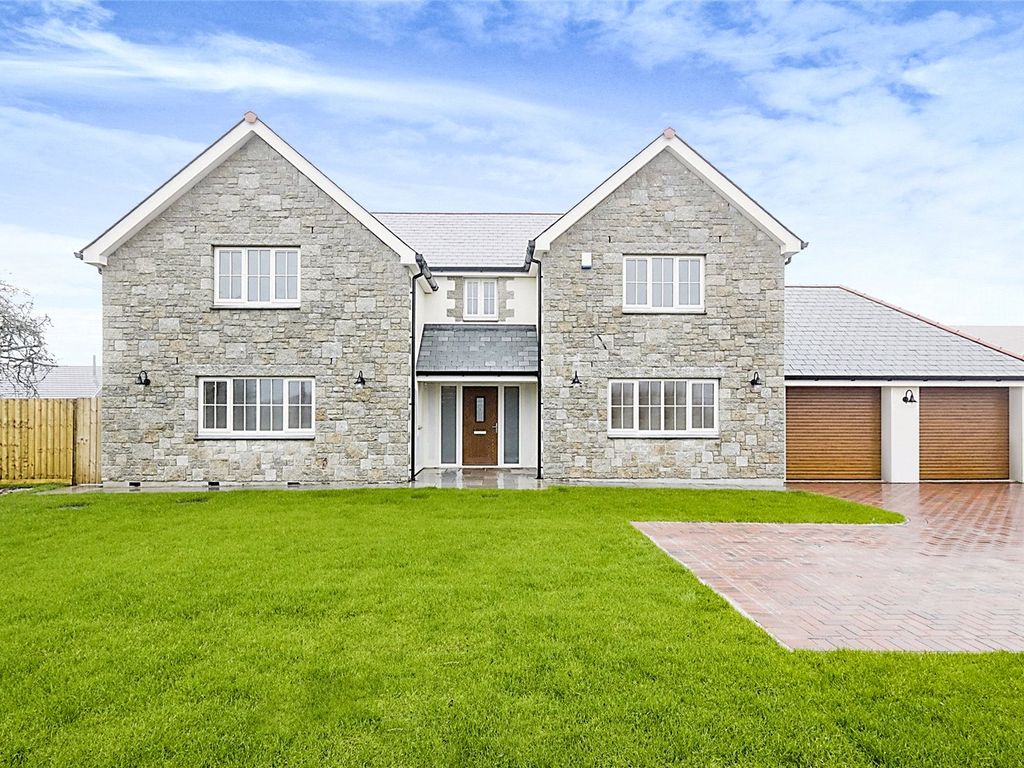 New home, 4 bed detached house for sale in Wheal Georgia, Rosudgeon, Penzance TR20, £850,000