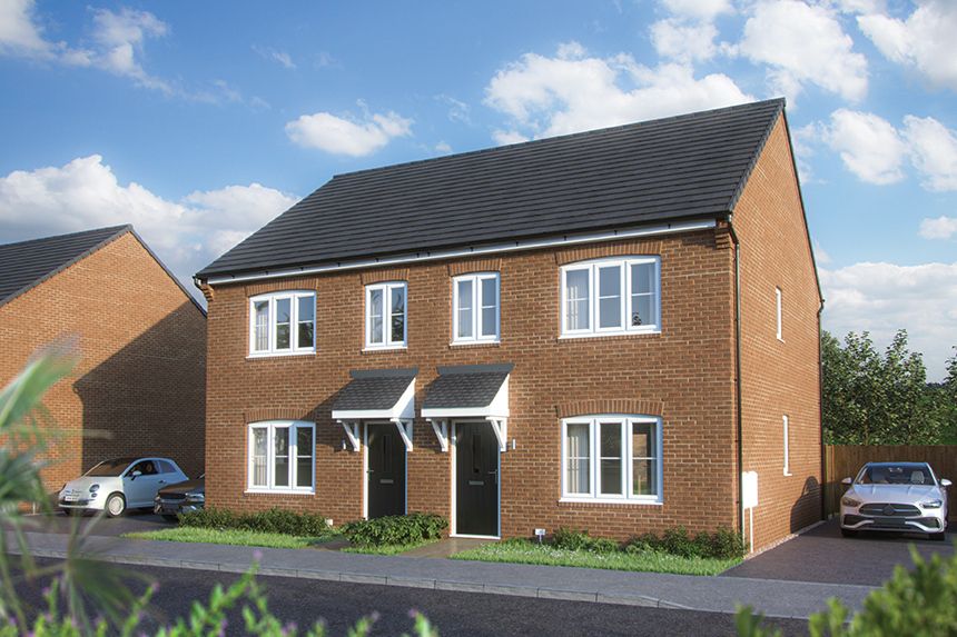 New home, 3 bed semi-detached house for sale in "The Hazel" at Overstone Lane, Overstone, Northampton NN6, £324,995