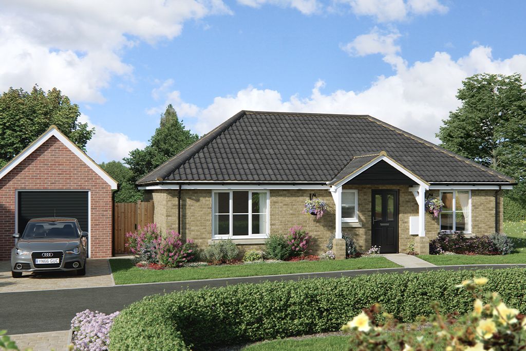 New home, 2 bed detached bungalow for sale in Smith Way, Stradbroke IP21, £350,000