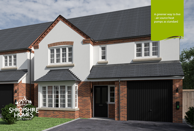 New home, 4 bed detached house for sale in Lawrence Park, Pontesbury SY5, £435,000