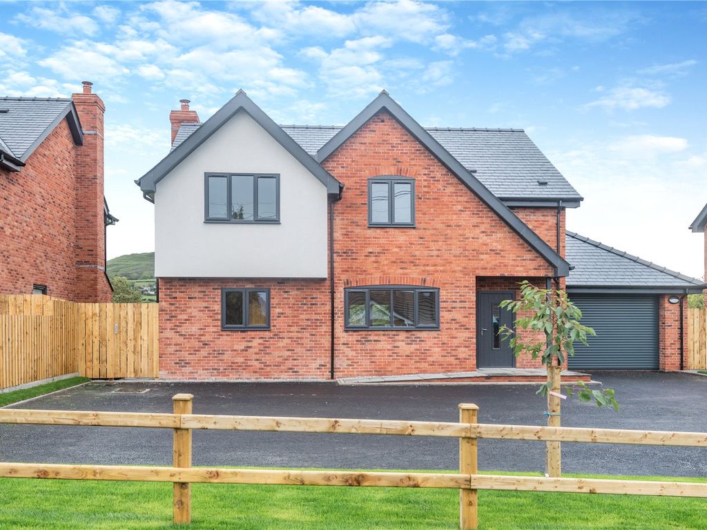 New home, 4 bed detached house for sale in Roundton Place, Churchstoke, Montgomery, Powys SY15, £595,000