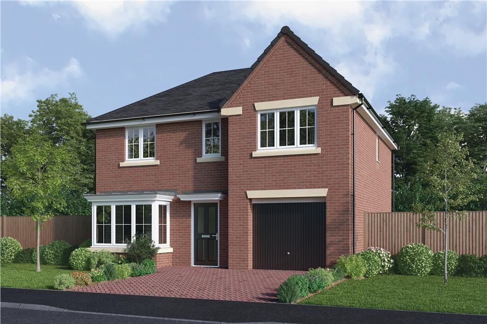 New home, 4 bed detached house for sale in "The Maplewood" at Sandyford Avenue, North Shields NE29, £332,950